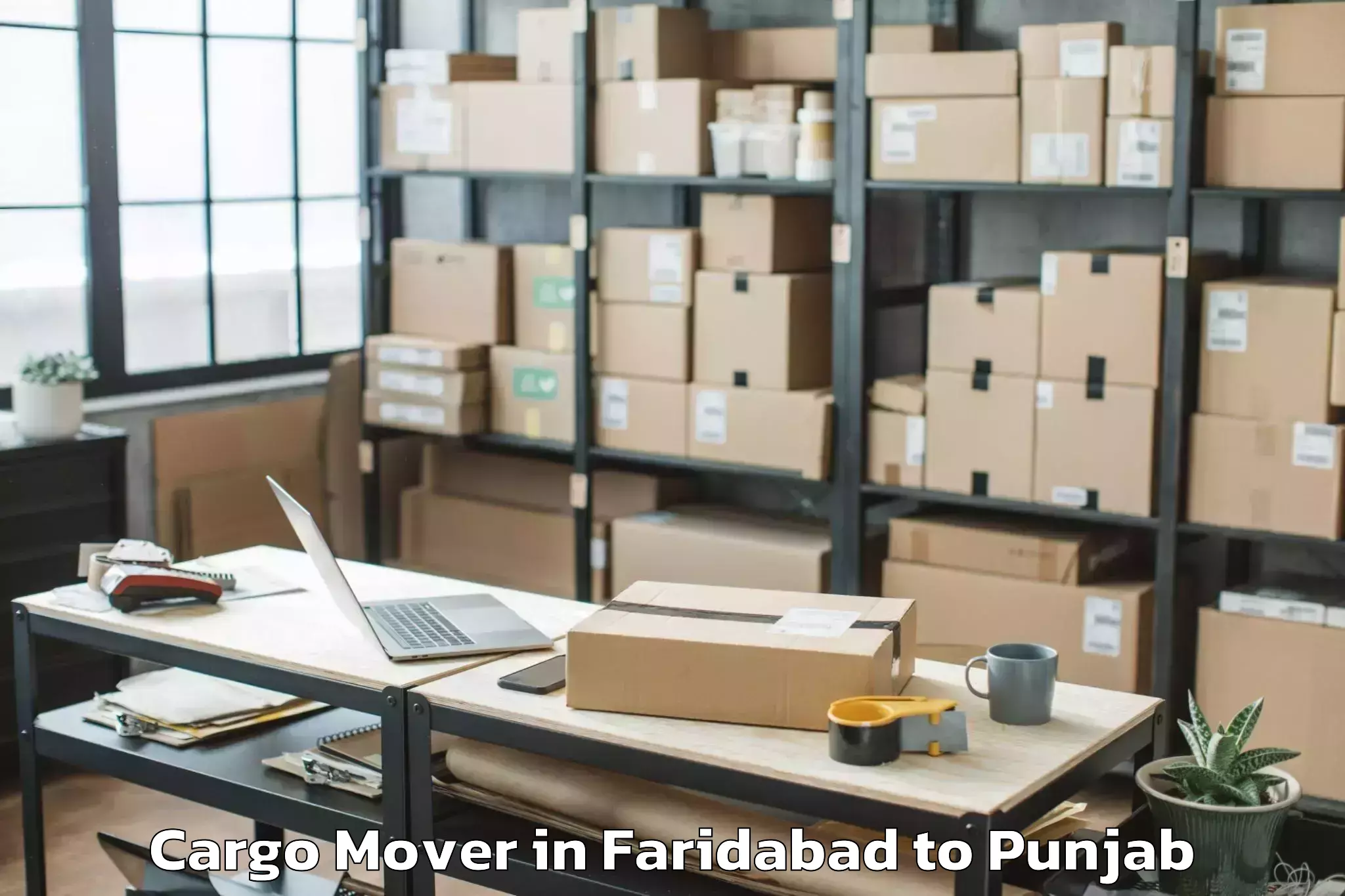 Book Faridabad to Tarn Taran Cargo Mover Online